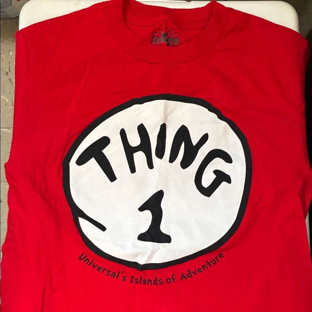Universal's Islands of Adventure Red 'Thing 1' Women's Tee